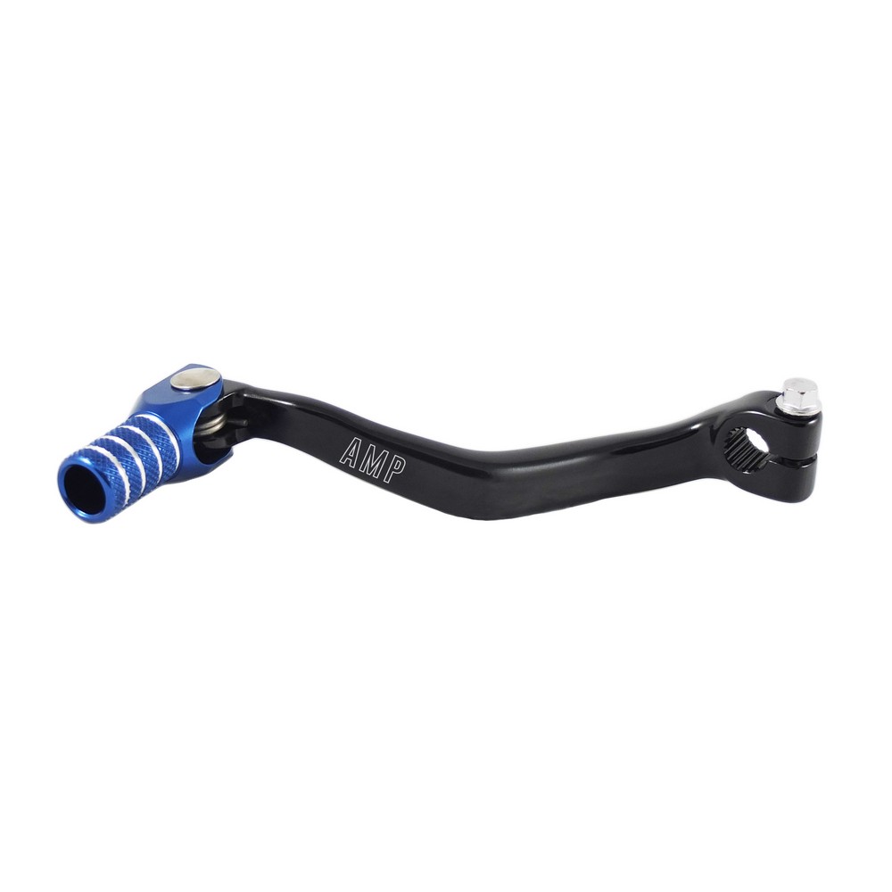 Leva cambio AMP in ergal corpo nero puntale Blu TM Racing
