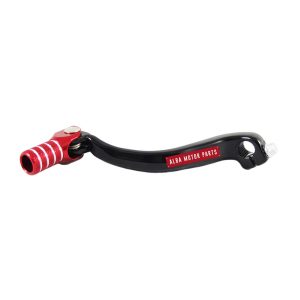 Leva cambio in ergal corpo nero puntale rosso Honda crf450r 02-07