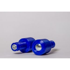 Coppia di tamponi per manubrio da stunt blu