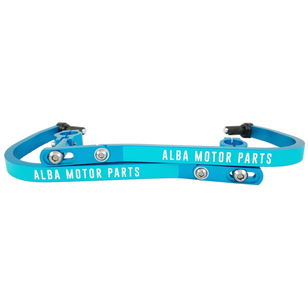Paramani amp alluminio slim diam. 28mm azzurri