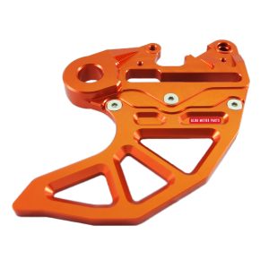 Protezione disco freno posteriore in ergal con supporto pinza KTM arancione