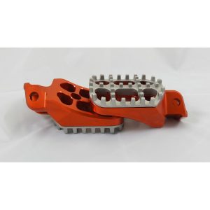 Pedane AMP maggiorate in ergal regolabili KTM arancioni
