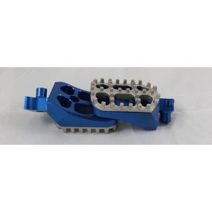 Pedane AMP maggiorate in ergal regolabili Yamaha blu