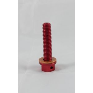Vite scarico olio in ergal con Neodimio rossa Honda 150-450