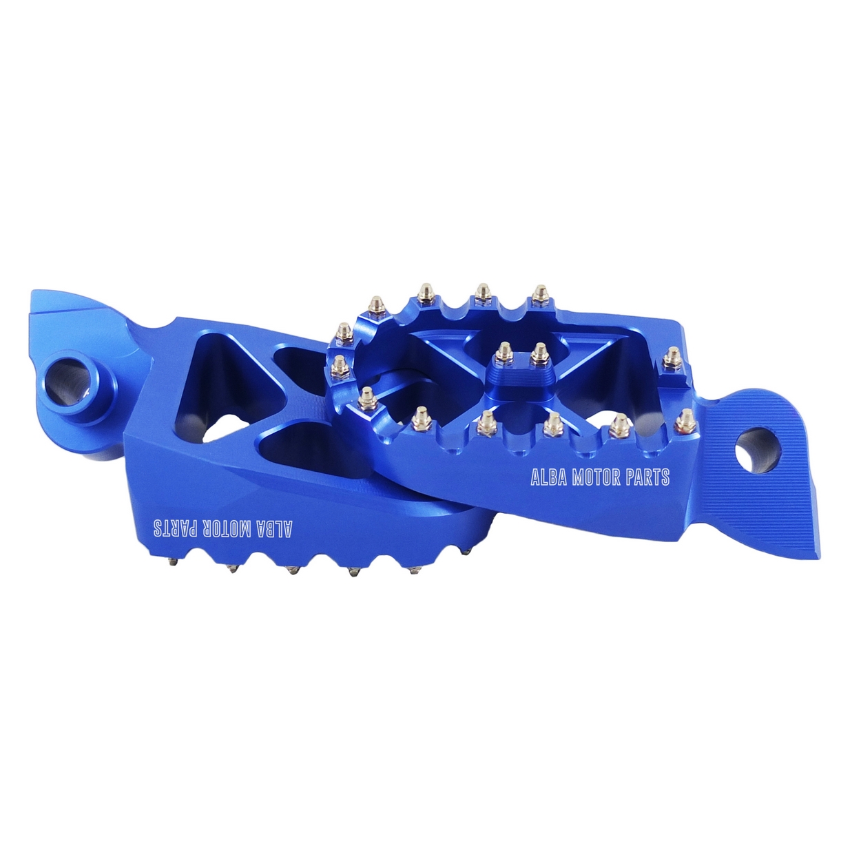 Pedane Maggiorate AMP X in ergal blu per Yamaha YZ/YZF/WRF